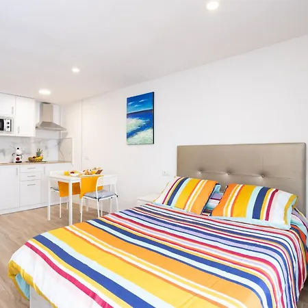 Okstay - Estudio Flores, Con Piscina Y A 300m De La Playa Apartman *